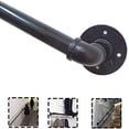 thumbnail image 2 of Jinsinto Industrial Iron Pipe Stair Railing, Grab Rails, Clothes Rack, Wrought Iron Handrail for Elderly Children in Hallways, Ramps or Stairs,30cm, 2 of 4