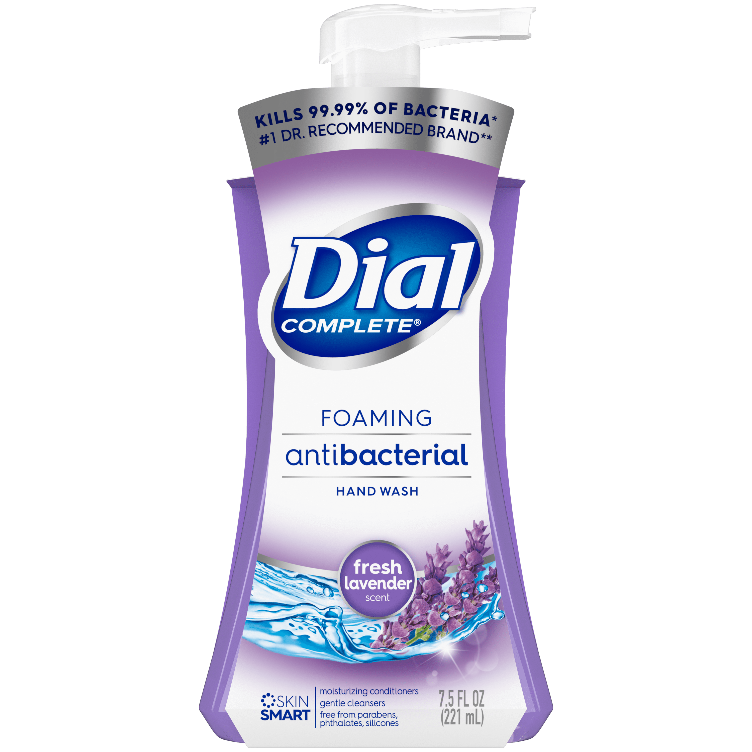 Dial Complete Antibacterial Foaming Hand Wash, Fresh Lavender, 7.5 fl oz