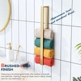 thumbnail image 3 of KOKOSIRI Towel Bar Brushed Gold Bath Towel Holder 24 Inch Kitchen Towel Hanger Rack Stainless Steel Bathroom Hardware Wall Mounted, 1 Pack B4008BG-L24, 3 of 6