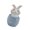 Blue, variant on Festive Polyresin Bunnys Easters Decoration with Eggshells for Home and Farmhouses Spring Display
