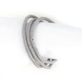 thumbnail image 4 of The Bead Chest Boho Stretch Bracelet, Grey - Stackable African Vinyl Heishi, Unisex for Men & Women, 4 of 4