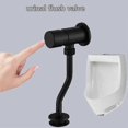 thumbnail image 2 of Toilet Urinal Flush Valve, Wall Mounted Push Button Stainless Steel Bathroom Toilet Urinal Flush Valve, Manual Delay Auto Close Matte Black, 2 of 5