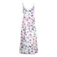 thumbnail image 5 of Vestidos Para Mujer Maxi Vestido de Moda Sling Cintura Media Cuello en V Sin Mangas Estampado de Rayas Vestido Largo de Playa Delgado Odeerbi  ODB153527, 5 of 5