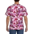thumbnail image 2 of Naloa Orchids Flowers Men's T-Shirt Sport T-shirt Men's Basic Tee Casual Men's Shirt, Round Neck, Short Sleeves - XX-Large, 2 of 5