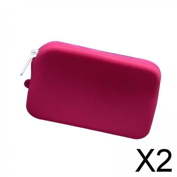Monedero con inserto de silicona,Monedero con inserto de silicona para bolso de playa,Monedero portátil con cierre de cremallera y monedero,Estuche para tarjetas impermeable,ligero y