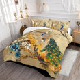 thumbnail image 2 of Juego de Cama Flores Blancas Funda Nórdica King Azul Floral Animal Fundas Nórdicas, 2 of 6