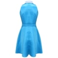 thumbnail image 6 of iiniim Women's Costume 80s 90s Style Sleeveless High Waist A-line Dress for Halloween Blue XL, 6 of 7