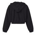 thumbnail image 4 of MSJUHEG Hoodies for Women Oversized Hoodie Light Hoodies Oversized Sweatshirt Sweatershirt Coat Cropped Sweatshirt Plain Hoodies Winter Clothing for Women Black L, 4 of 6