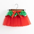 thumbnail image 3 of SUXIAN Toddler Skirts Christmas Cartoon Mesh Tutu Ballet Dance Party With Hairband Set For Kids Girls Skirt Red_003 2-4 Years, 3 of 6