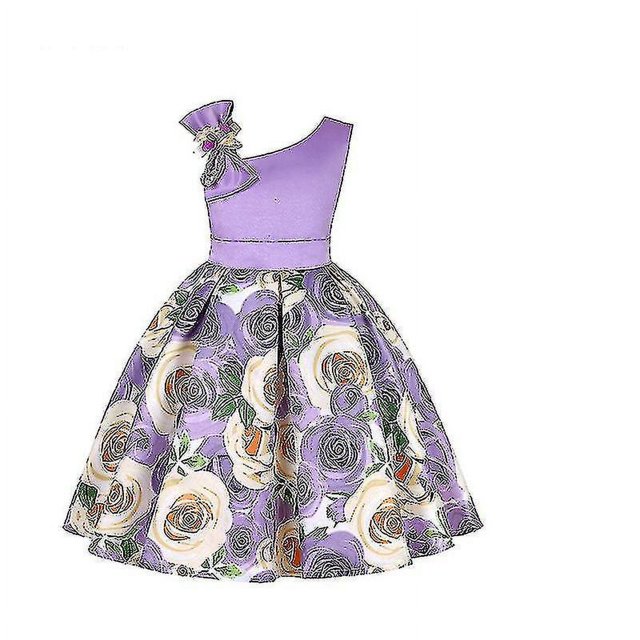 Chicas & # 39; Vestido de fiesta Vestido de flores de 2 a 10 años Vestido formal elegante