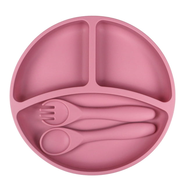 Binmer Baby Meal Children Is Meal Divided Into Compartments Complementary Food Bowl Food Grade Integrated Suction Cup - Tableware Set Clearance