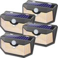 thumbnail image 1 of Luces solares de pared para exterior HMCITY 120 LED con sensor de movimiento IP65, 1 of 6