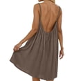 thumbnail image 5 of Afdoent Dresses For Women Design Sleeveless Open Back Loose Fit Casual Dress Robe Homewear Midi Dress Beach Vacation Clothes, 5 of 8