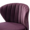 thumbnail image 4 of Tina's Home Velvet Dining Chairs Set of 2 Upholstered Wingback Side Chairs Living Room Kitchen Purple, 4 of 10