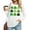 Z04 White, variant on Erwazi St Patricks Day Women Long Sleeve T-Shirts Crewneck Clover Print Cute Tee Tops