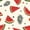Watermelon Palm Leaves Pattern, variant on Yayeee 20oz Insulated Water Bottle Double Wall Stainless Steel with Flip Straw Lid, Colorful Palm Pattern