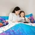 thumbnail image 4 of Castle Fairy Kids Kawaii Axolotl Bedding Comforter Set,Sea Salamander Full Bedding Set, 4 of 8