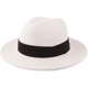 thumbnail image 1 of Women Straw Panama Hat Travel Fedora Beach Sun Hat Summer Wide Brim Straw Roll up Hat UPF 50+, 1 of 5