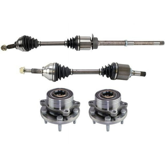 Axle and Wheel Hub Assembly Kit 4 Piece Kit - Compatible with 2014 - 2019 Ford Explorer 3.5L V6 2015 2016 2017 2018