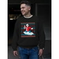 thumbnail image 2 of Polar-Bear Holiday Sweater - Festive ICEE Vibes Men's Sweatshirt, 2 of 4