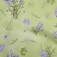 thumbnail image 1 of oneOone Cotton Cambric Light Green Fabric Sea Corals Diy Clothing Quilting Fabric Print Fabric By Yard 42 Inch Wide, 1 of 4