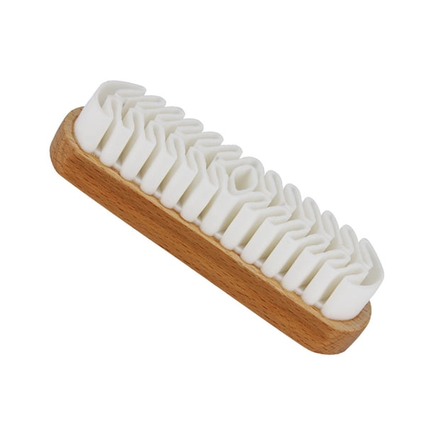 Cepillo De Cuero Para Botas De Gamuza, Limpiador De Bolsos, Cepillo De Zapatos De Crepé De Goma Blanca Para El Hogar Speravity HA020622-00