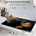 thumbnail image 3 of Sophia & William 17 Pieces Cookware & Bakeware Set Granite Non-stick Aluminum Pots and Pans, Black, 3 of 10
