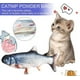 thumbnail image 4 of Juguete electrónico para gatos con forma de pez y simulación de movimiento, juguete interactivo automático realista para gatos, juguete masticable de hierba gatera de peluche., 4 of 5