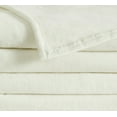 thumbnail image 2 of Truly Soft Velvet Plush 100% Microfiber Polyester Family Throw Blanket in Ivory, All Season, Adult Size, OEKO-TEX Certified, 2 of 7