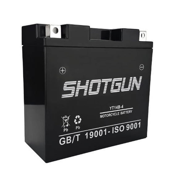 YT14B-BS High Performance - Maintenance Free - Sealed AGM Motorcycle Battery