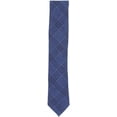 thumbnail image 1 of Altea Milano Men's Navy / Light Blue Wool Plaid Necktie - One Size, 1 of 1