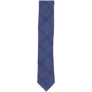 Altea Milano Men's Navy / Light Blue Wool Plaid Necktie - One Size