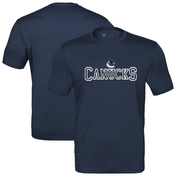 Men's Levelwear  Navy Vancouver Canucks Anthem Journey Performance T-Shirt