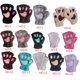 thumbnail image 4 of Sonducket Gato felpa garra guante novedad Halloween toalla medio cubierto mujeres mitones guantes sin dedos guantes y mitones rosado Sonducket PS13236-08, 4 of 6