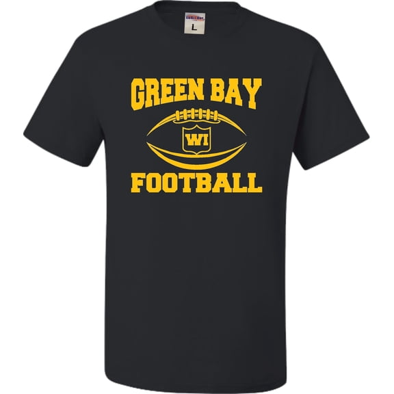 Adult City Of Green Bay Wisconsin Football T-Shirt