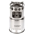 thumbnail image 2 of Lixada Portable Stainless Steel Lightweight Wood Stove Outdoor Cooking Picnic Camping Burner, 2 of 7