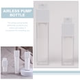 thumbnail image 4 of 3 botellas vacías con bomba para cosméticos sin aire, dispensadoras de loción para viaje y crema facial., 4 of 6