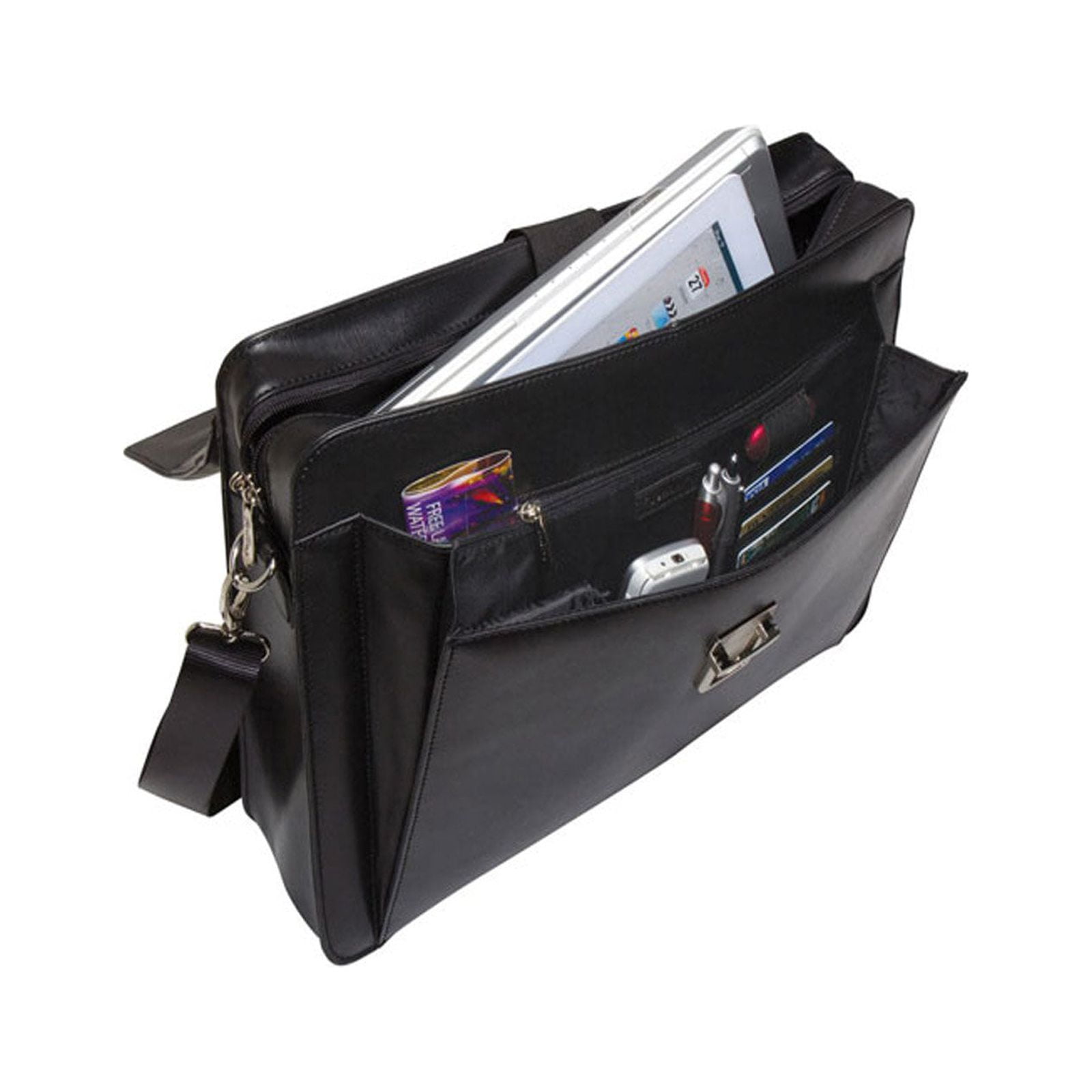 THE BELLINO LEATHER FRAKFURT COMPU / TABLET BRIEFCASE