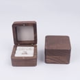 thumbnail image 5 of Jewelry Box Walnut Solid Wood Wedding Ring Box Small Jewelry Storage Table Top For Marriage Diamond Ring Organizer Box 1, 5 of 6