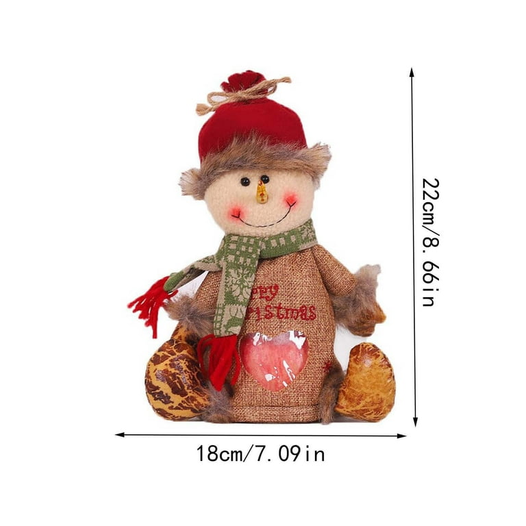 3PCS Christmas Gift Bags Zipper Design,Christmas Gift Doll Bags