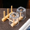 thumbnail image 5 of Bxaolu Bamboo Wooden Dish Racks Plate Stand Holder Vertical Drainer Kitchen Cabinet Organizer for Dish, Pots, Lids, Bowls, Cups, and Cutting Boards and Books(5 Slots), 5 of 9