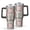 Pioneer Flower Floral-1, variant on 40oz Pioneer Flower Floral Print Pattern Insulated Tumbler with Handle, BPA-Free Leak Proof Lid and Straws, Double Wall Vacuum, Hot 12h/Cold 34h