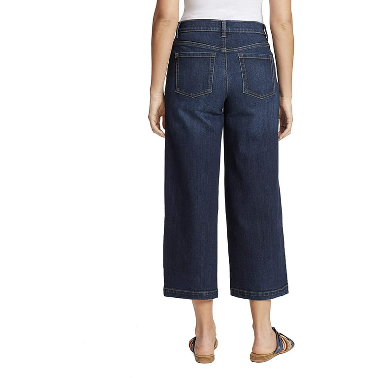 Gloria Vanderbilt Women's Amanda Wide Leg Crop Jeans - Walmart.com