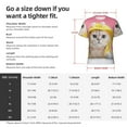 thumbnail image 4 of Bixox Men's A Funny Cat Printed Short Sleeve Skinny Athletic T-Shirt, 4 of 6