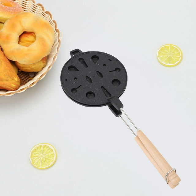 Walnut Cookie Mold Maker, Aluminum Alloy Nonstick Flower Cookie Template Maker for Nut Cakes Waffles Cookies