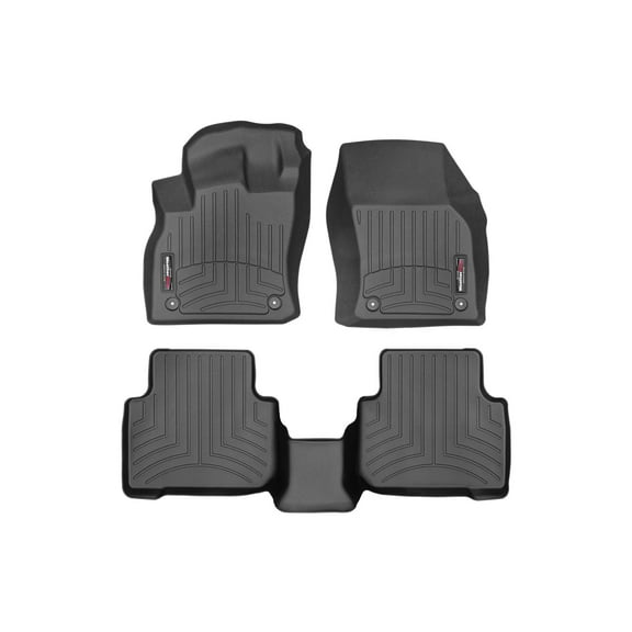 WeatherTech Custom Fit FloorLiners compatible with 2019-2025 Audi Q3 - 1st & 2nd Row, Black