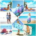 thumbnail image 3 of Microfiber Beach Towel - Doingart 32"x63" Quick Dry Soft Lightweight Compact Sand Free Towel - Perfect for Camping, Travel, Beach, Swimming, Yoga, Gym Sports - Acapulco, 3 of 7