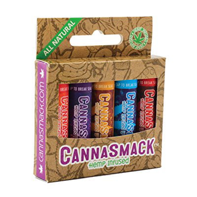 UPC 816268012064 product image for cannasmack natural hemp lip balm - made with premium hemp seed oil - 5 flavors i | upcitemdb.com