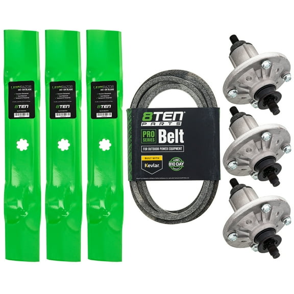 8TEN Blade Spindle Belt Kit for John Deere D140 LA145 LA130 48 inch GY20852 MK1005750