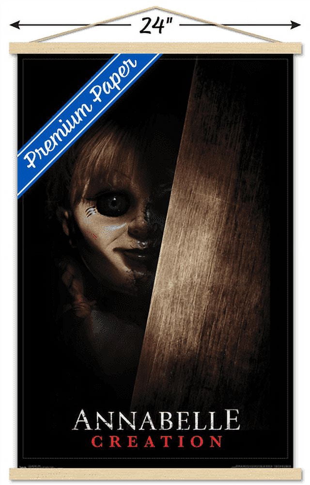 Annabelle - Peek Wall Poster with Wooden Magnetic Frame, 22.375" x 34"